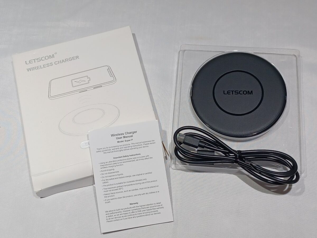 Letscom 15W Wireless Charger For IPhone | Apple | Android