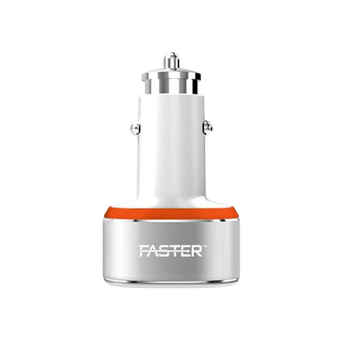 FASTER FCC-IQ4 Turbo 6.4A & Qualcomm Quick Charge 3.0A Car Charger