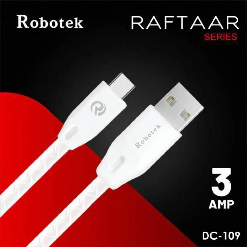 Raftaar DC 109 USB Type-C Cable 1 Meter | Fast Charging & Data Transfer