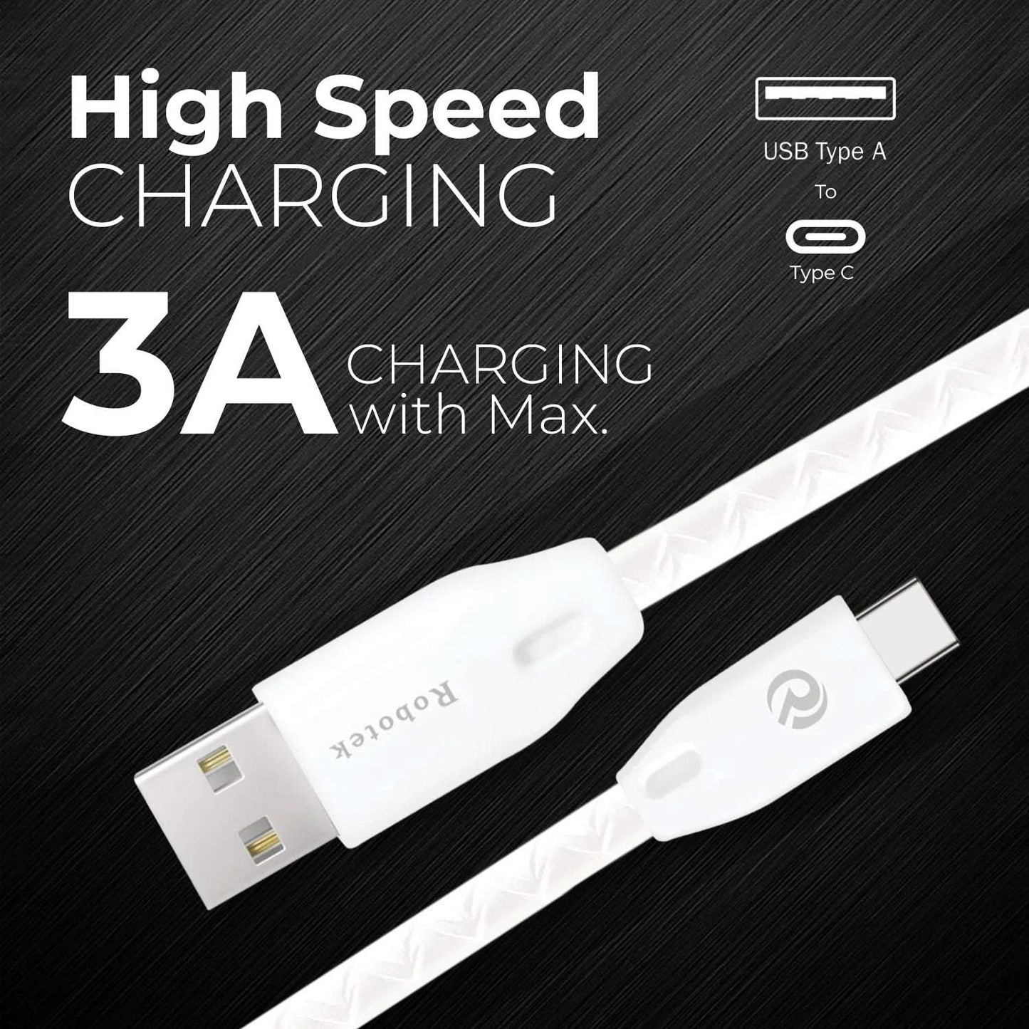 Raftaar DC 109 USB Type-C Cable 1 Meter | Fast Charging & Data Transfer