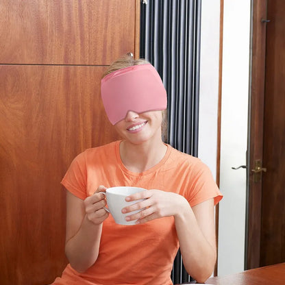 Headache and Migraine Relief Cap Head Wrap Ice Pack with Gel Bead for Migraine Hot Cold Therapy Cold Pack