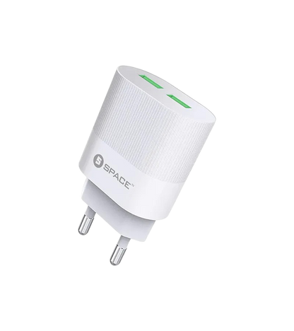 Space WC-116 Dual Port Usb Wall Charger