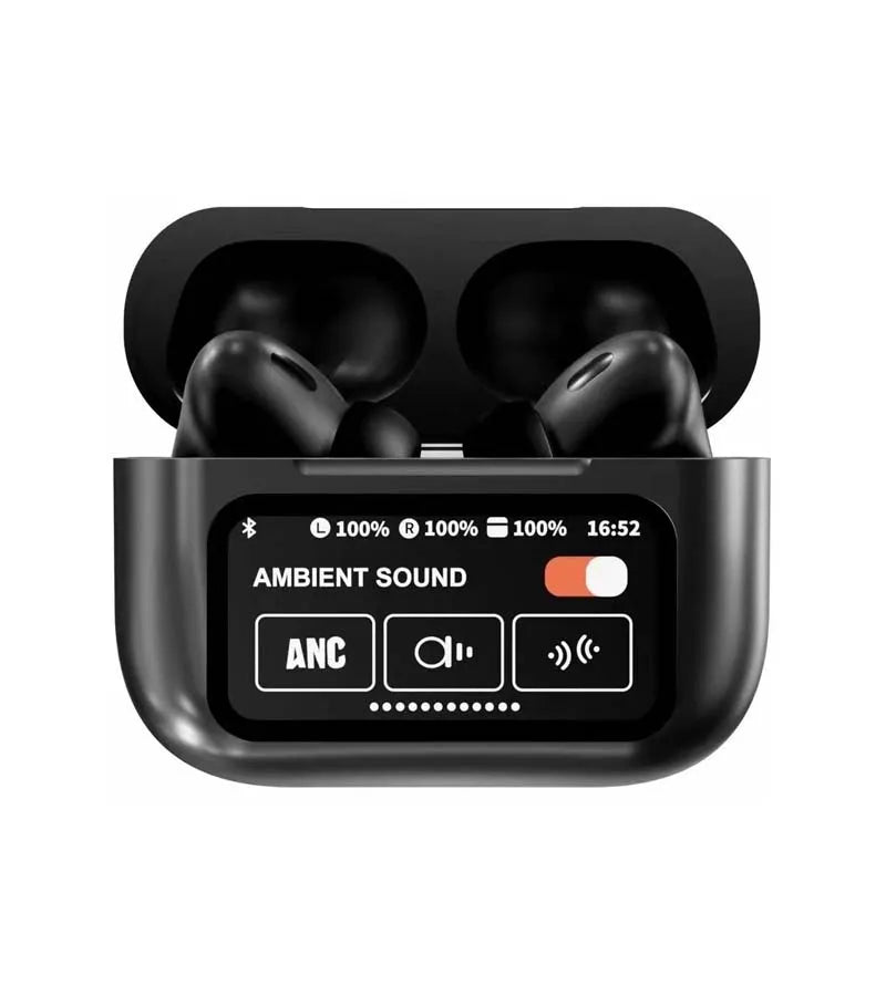 A9 Pro AirPods – ANC | ENC | Touch Screen Display | Long Battery Backup