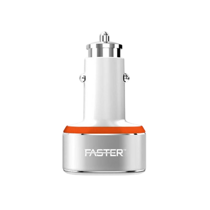 FASTER FCC-IQ4 Turbo 6.4A & Qualcomm Quick Charge 3.0A Car Charger