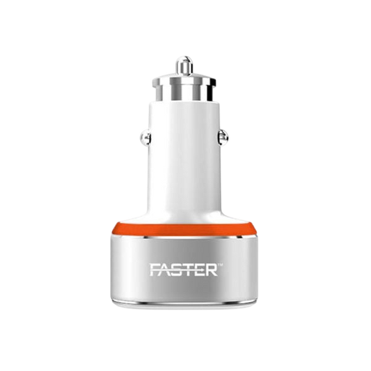 FASTER FCC-IQ4 Turbo 6.4A & Qualcomm Quick Charge 3.0A Car Charger