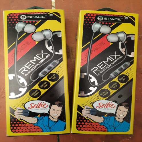 SPACE - REMIX - DYNAMIC METAL Premium Sound Wired Handsfree