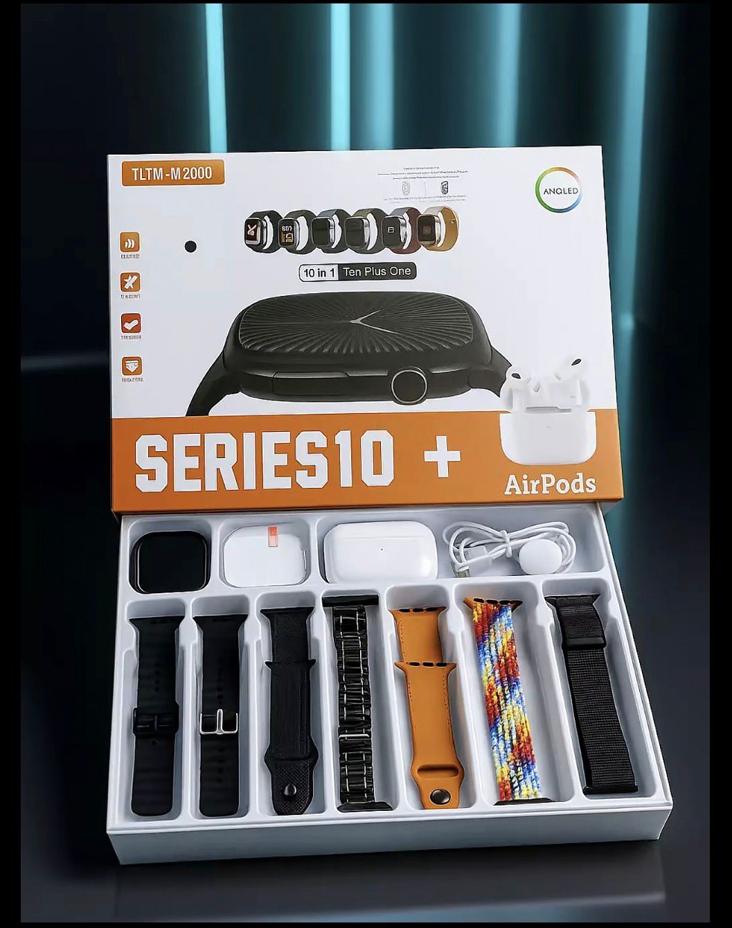 Series 10 Smartwatch with Wireless Earbuds (10-in-1 Combo)