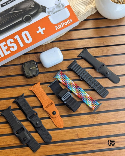 Series 10 Smartwatch with Wireless Earbuds (10-in-1 Combo)