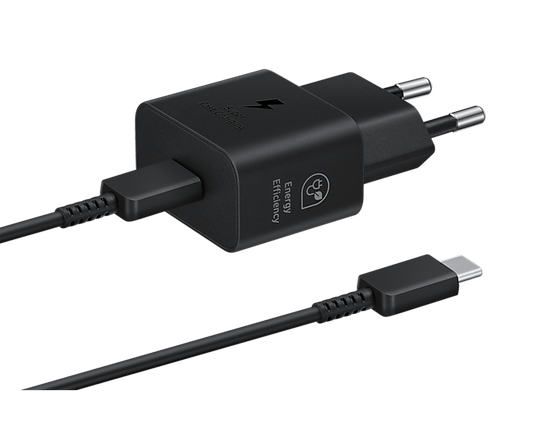 Samsung 2 Pin 25W PD Adapter | USB To Type C Cable